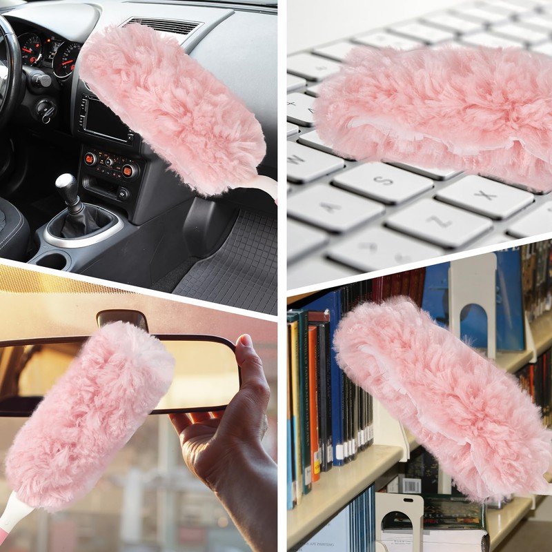 30 PCS Dust Magnet Disposable Dust 360° Pink Dusting Kit