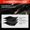 PfiHom 122 × 92 CM Fire Pit Mat, Double-Sided Fireproof