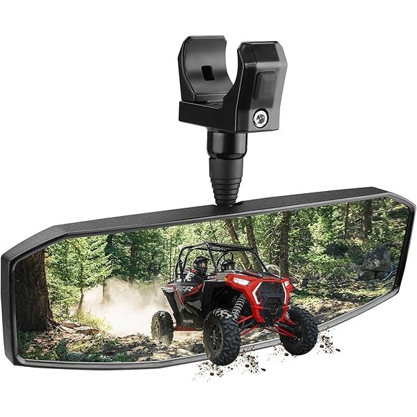 UTV Rear View Mirror,SXS UTV Mirrors HD,360°Adjustable Angle for 1.5"