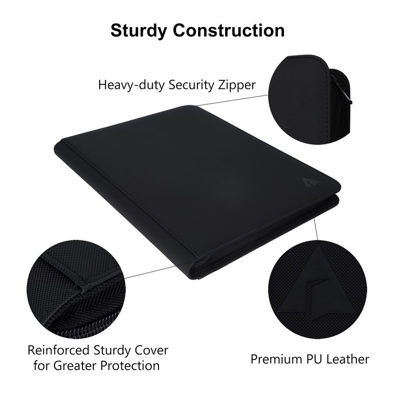 Rieton 16 Pocket 1408 Pockets Card Binder, Large Ringless Side