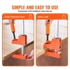 2-Pack 50\" Woodworking Parallel Clamp Set High-Strength Plastic F Clamp