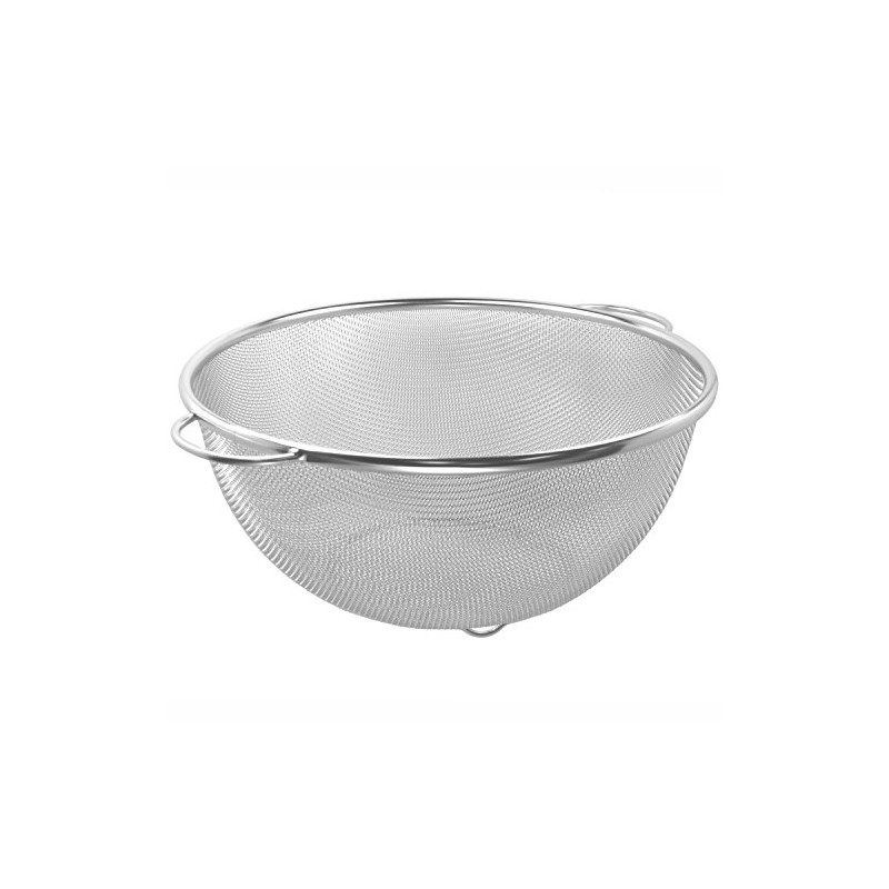 Nagao Tsubame-Sanjo Colander, Outer Diameter 19 cm, 18-8 Stainless Steel,