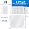 Salon World Safety Clear Face Shields with Glasses Frames (4