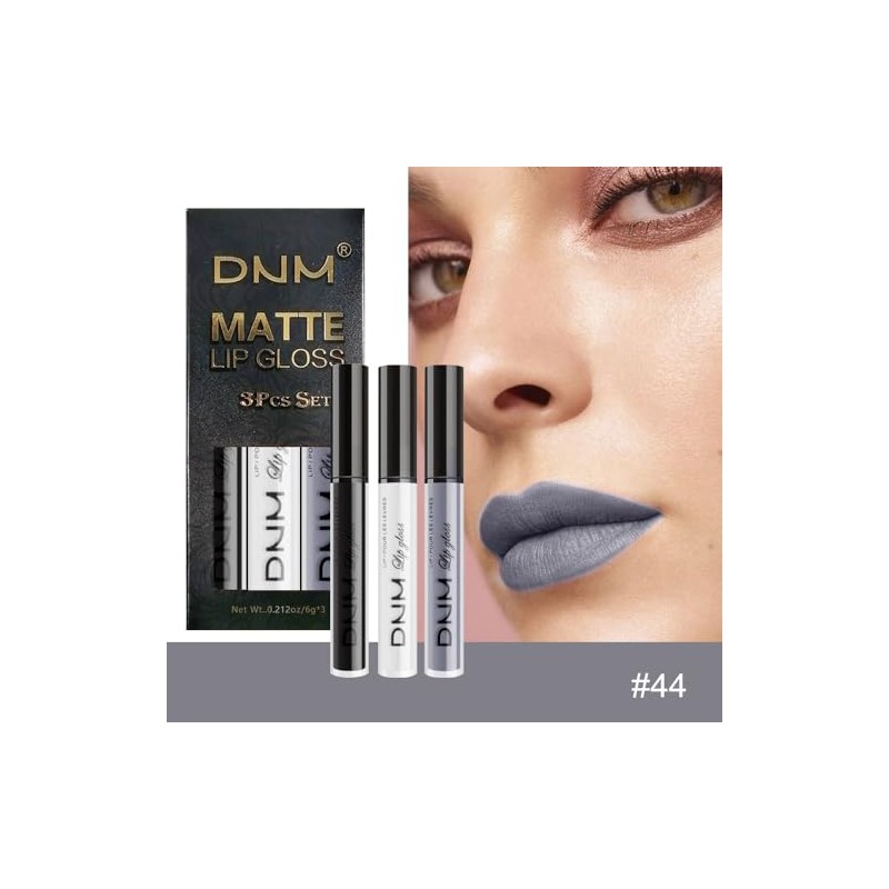 evpct- DNM - Juego de 3 lápices labiales líquidos mate,