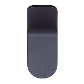 Canarm LYLA MBK Minimalist Robe Hook - Matte Black Aluminum, 1.25" W x 2.75" H, Chic Wall-Mounted Hook for Bathrooms and Bedrooms