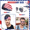 Yi-gog American Flag Coveralls for Unisex Bib Overalls Festival Jumpsuits