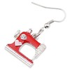 NEWEI Cute Sewing Machine Earrings Fashion Sewing Tools Jewelry For