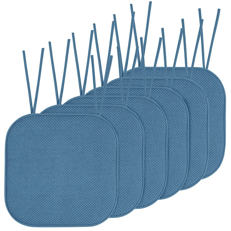Elegant Comfort 6 Pack Chair Cushion Covers - Skid-Proof Rubber