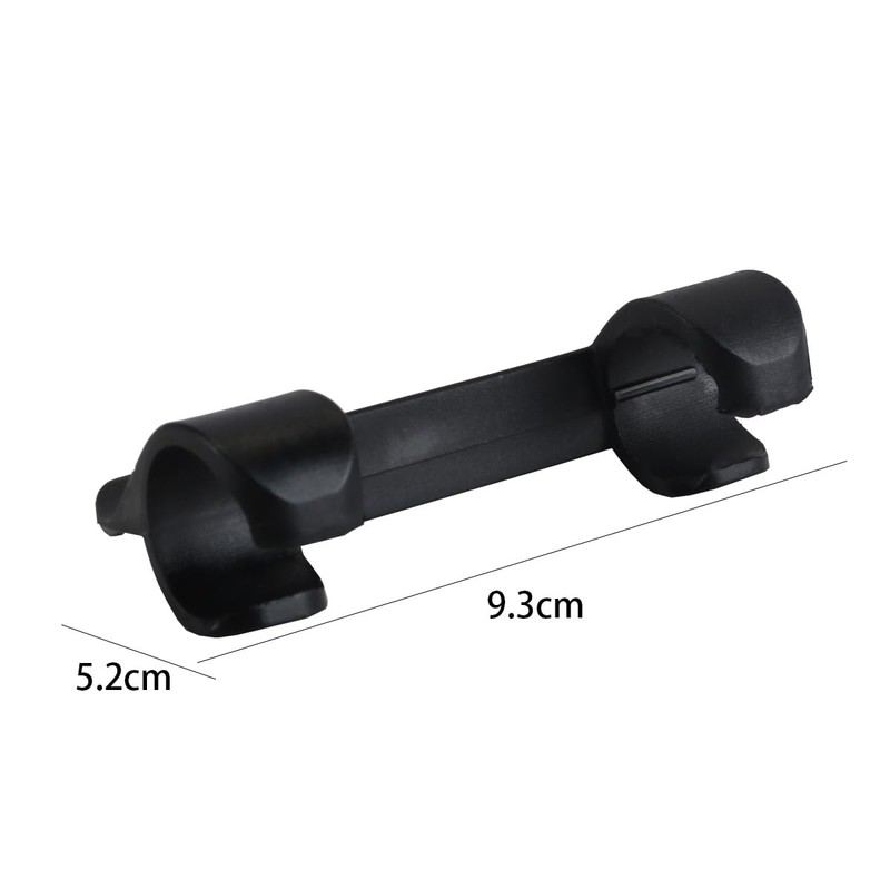 ANCLLO Plastic Black Mountain Bike Pump Holder Lightweight Easy Install