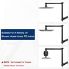 NearMoon Adjustable Shower Arm, Extension Arm Universal Connection, Rise or