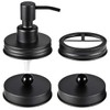Komashr Mason Jar Bathroom Accessories Lids Set(4pcs) - Jars Not
