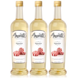 Amoretti Premium Peppermint Syrup 750ml 3 Pack
