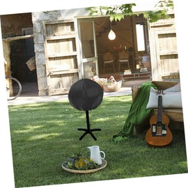 KONTONTY Portable Cover Lightweight Round Gas Grill Cover for Outdoor Use Oxford Material Windproof and Dustproof