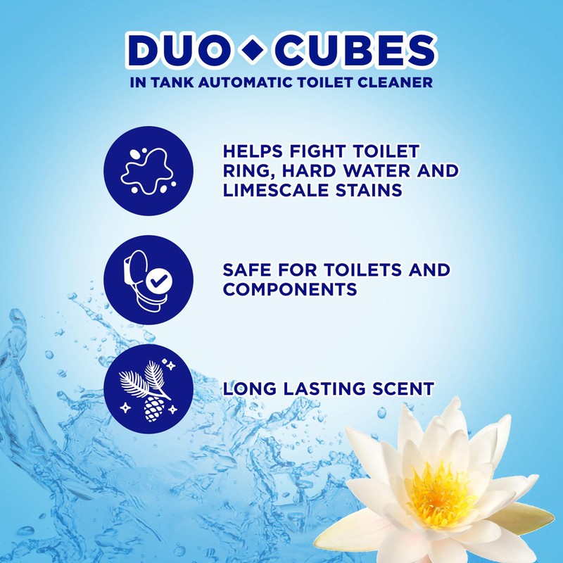 Soft Scrub In-Tank Toilet Cleaner Duo-Cubes, Sapphire Waters, 4 Count