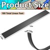 codree 180 Ft Silicone Stained Glass Lead Lines, Black Stained