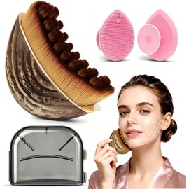 Kit de Cepillos Faciales para Drenaje Linfático y Cepillos de Limpieza