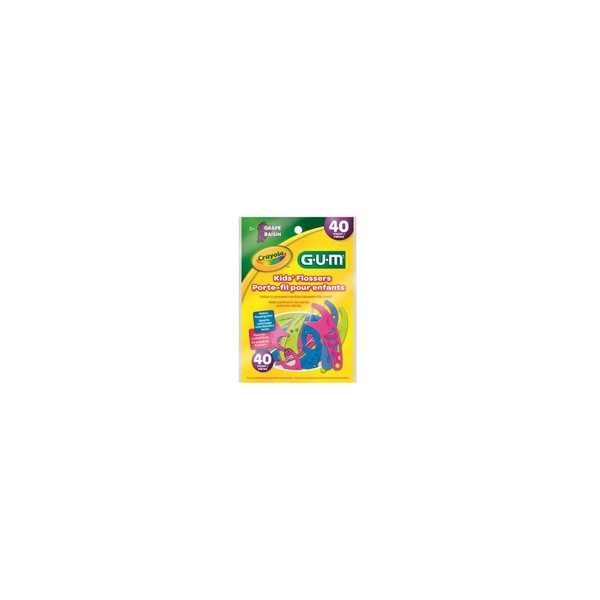 GUM Crayola Kids Flossers 40 Count