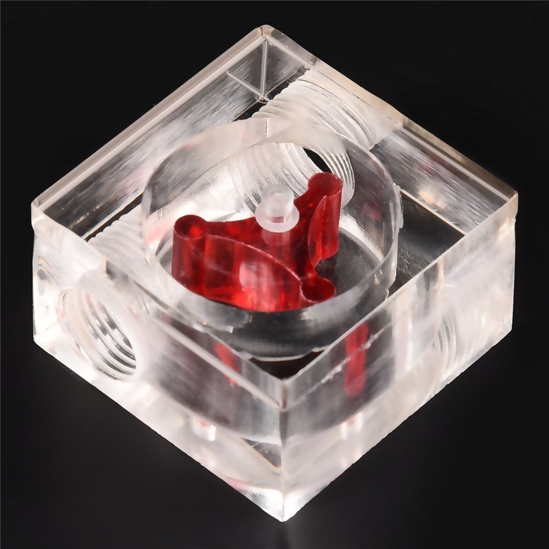 Topiky Flow Indicator, Cooling Sensor Flow Meter with 3 Wheel