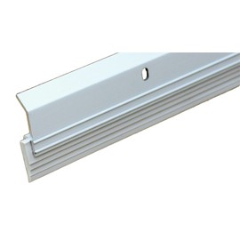 Grey/White/Brown or Gold Colors Heavy Duty Door Sweep with Vinyl Sweep (3 FT, White)