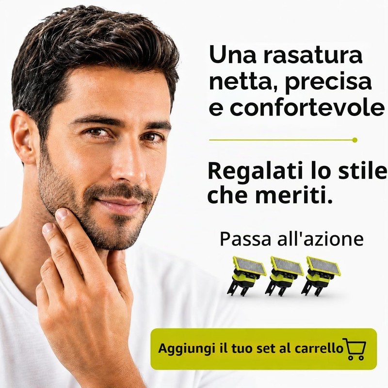 Cartucce per rasoio elettrico - Confezione da 3 lame -