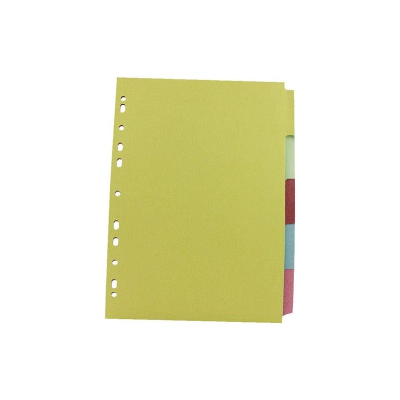 Q-Connect 5-Part Subject Divider Multi-Punched A4 KF26081