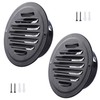 4 Inch Stainless Steel Vent Round Black Soffit Vent Cover