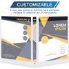 SUIN 1/2'' 3 Ring-Binders - 0.5 inch View-Binder with Round