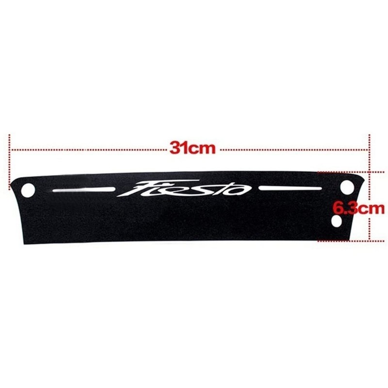 Qirc Car Carbon Fiber Brake Light Sticker for Fiesta 2009-2015