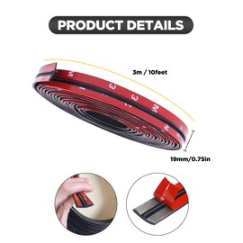 Flaconi Automotive Weather Stripping,Car Window Seal,Rubber Weather Stripping,Car Weather Stripping,Rubber Seal Strip,Windshield Seal Strip,Waterproof Rubber Edge Trim for Cars Trucks SUVs(10Feet)