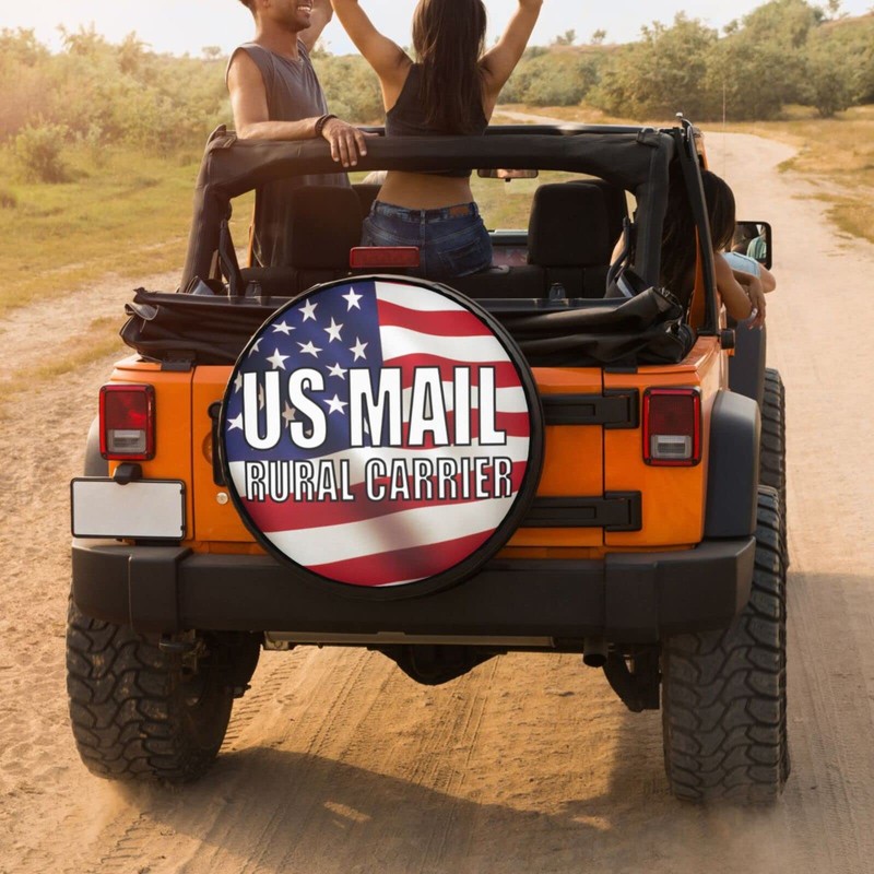 Foruidea Us Mail Rural Carrier Spare Tire Cover Dust-Proof Wheel