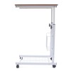 Bed Side Table Hospital Overbed Rolling Tray Adjustable Bedside Working