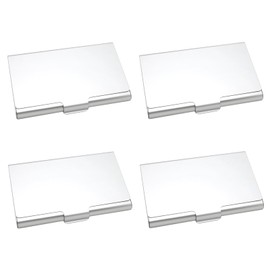 4 Pack Professional Business Card Holder Case Slim,Aluminum,Credit Card Organizer for Men Women, Fashion