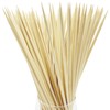 Bonsucee 8" Bamboo Skewers (100PCS) for Grilling, BBQ, Shish Kebobs,
