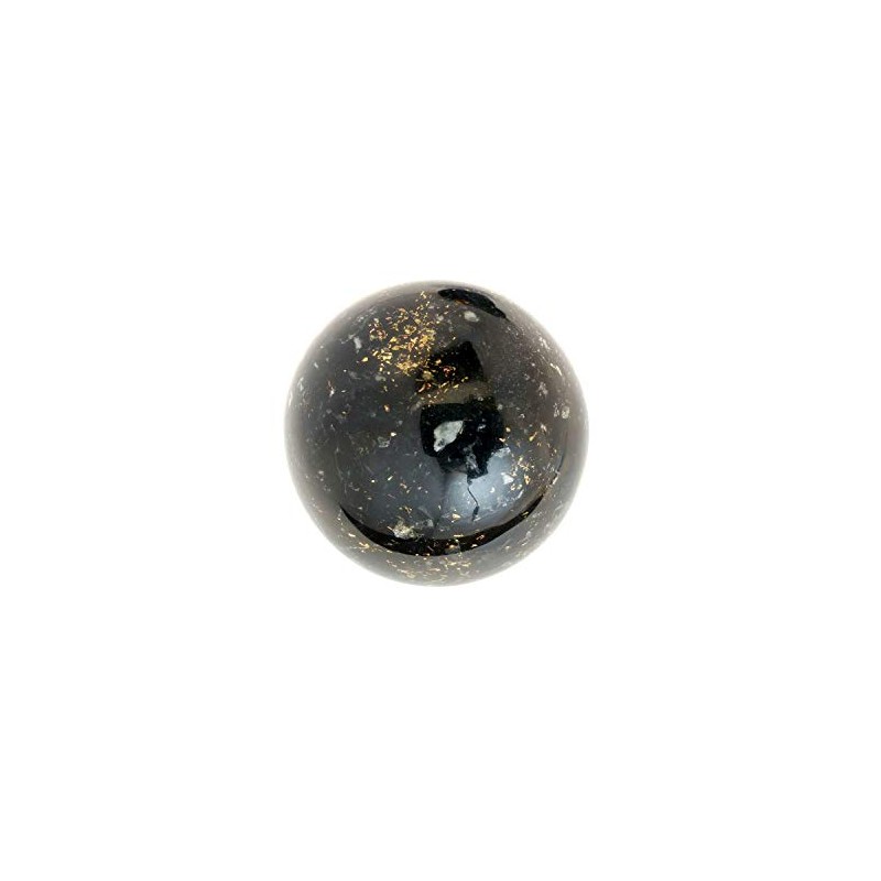 Top Chi Black Tourmaline Orgonite Baoding Balls with Carry Pouch