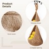 2 Pcs Hanging Vegetable Baskets for Kitchen, Cotton Rope Potato