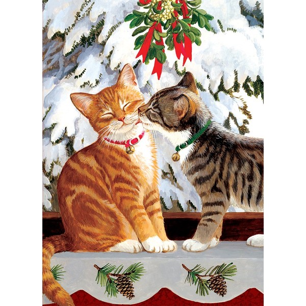 Tree-Free Greetings Happy Holidays Cards and Envelopes, Winter Card Set,