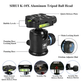 SIRUI K-10X Ball Head with Quick Release Plate