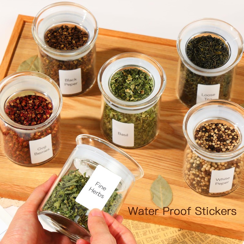 ZENS 10oz Glass Jars with Airtight Lid, 4 Pack Glass