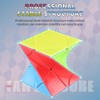 YUNTENG Cube Twist 3x3 Stickerelss Speed Cube Vivid Color Magic