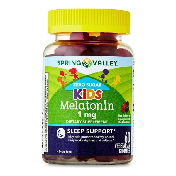 Spring Valley Melatonina Kids 1 Mg 60 Gomitas Vegetarianas Apoyo