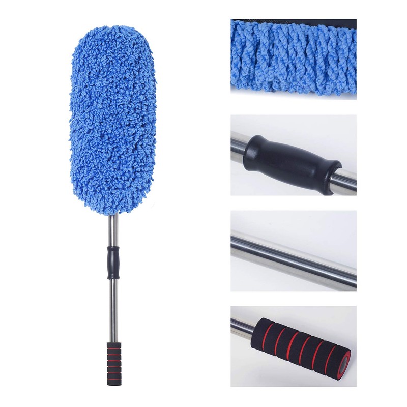 Loyakuu (3 Pack) Microfiber Car Duster Exterior Scratch Free, Extendable