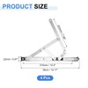 uxcell 4Pcs Casement Window Hinge, 14-inch Stainless Steel Friction Stay