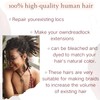 Afro Kinkys Bulk Human Hair for Dreadlock Extensions,Repair Locs, Twists