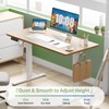 Zibbizo Electric Height Adjustable Standing Desk, 48x24 Inches, Ergonomic Sit-to-Stand