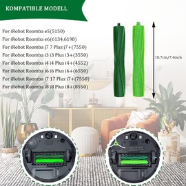 ANBOO Set of 2 Premium Wheels Brush Accessories for Irobot Roomba E/I/J Series I7 I7+ I3 I3+ I4 I4+ I6 I6+ I8+ J7 J7+ E5 E6 E7, Replacement Parts for Irobot Roomba i7
