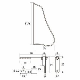 MIJ NEW TORTOISE Pickguard Gibson L-5 Cutaway Style & Gold Bracket w/ Ebony Block