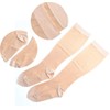 Sheer Compression Socks 15-20 mmHg Support Stockings Hose (Nude, L/XL)