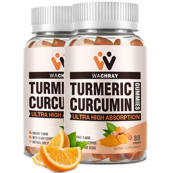 Turmeric Curcumin Gummies with Ginger & Black Pepper Extract -