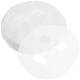 POPETPOP 100 Piezas de Mascarilla Facial para Niños de Tela No Tejida de Color Claro, Flexible y Transpirable Alta Absorción para Spa en Casa y Salón de Belleza