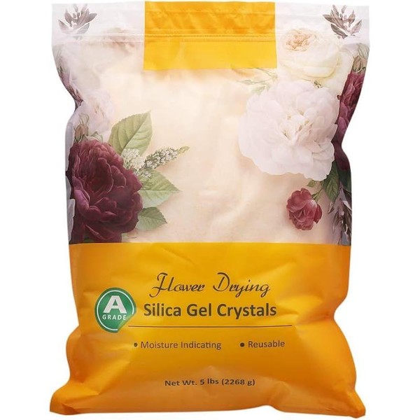 Silica Gel Flower Drying Crystals 5 LBS Fine Crystals Less